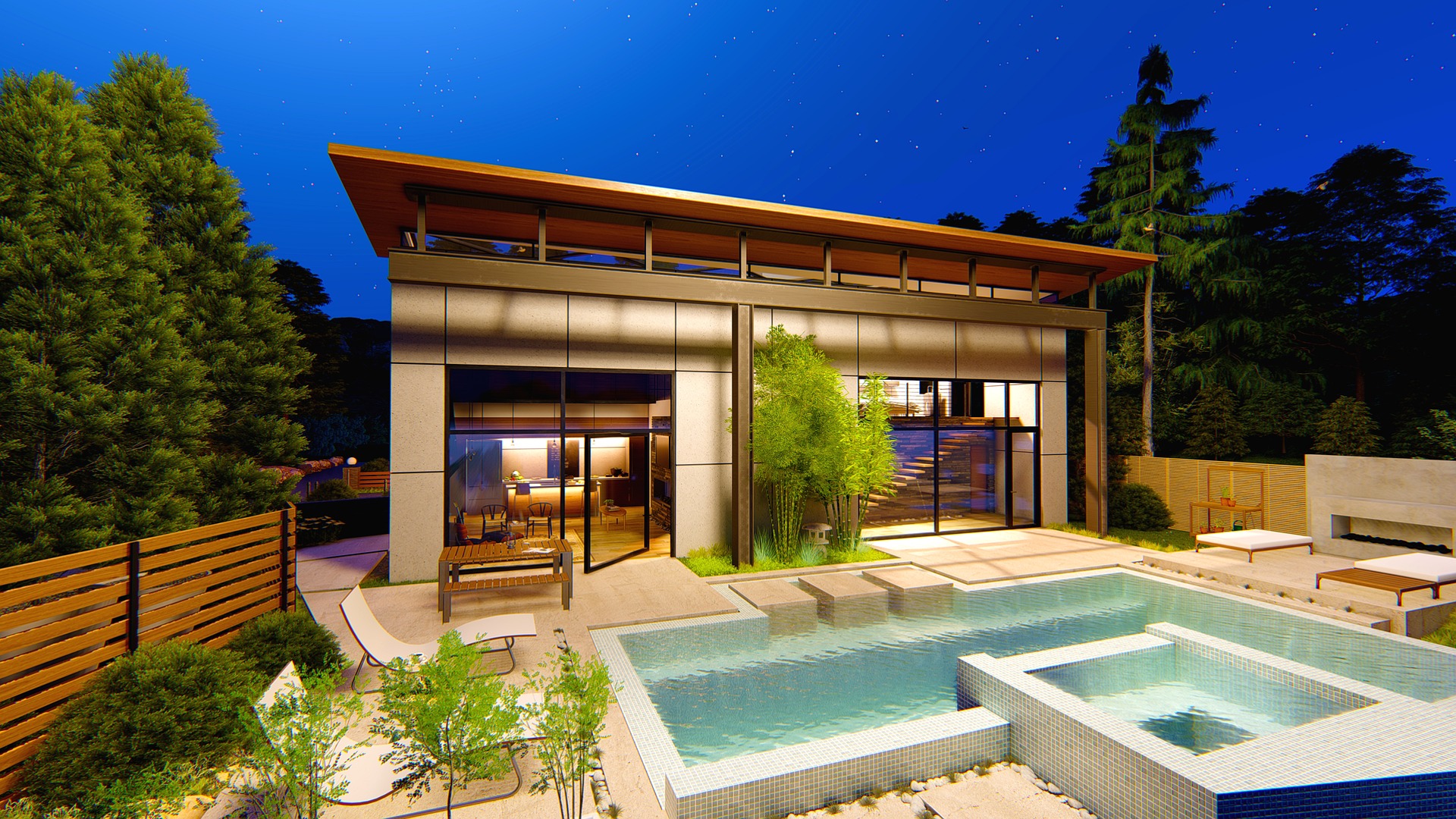 Modern Home with a Pool